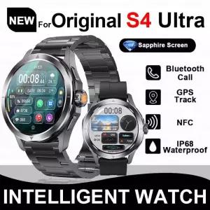 가민피닉스 S4 울트라 아웃도어 스포츠 스마트워치 남성용 153인치 AMOLED NFC GPS 나침반 심박수 방수 BT