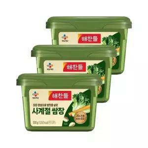 해찬들 사계절 쌈장 500g x3개