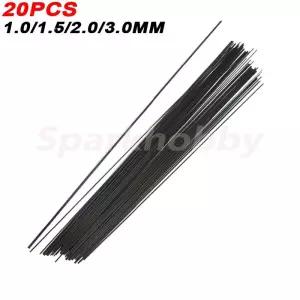 카본지 랩핑지 1MM 15MM 2MM 3MM 05m 탄소 섬유 봉 보강 RC 비행기 경량