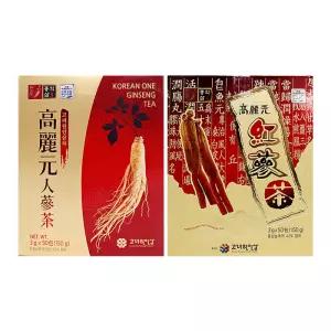 고려원인삼 인삼차 50포 홍삼차 선물세트 추석 설날 가족 명절 한가위