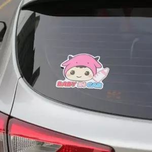 ( )BABY IN CAR 여칼라 자동차스티커 아이차량스티커 아기가타고있어요 차량용스티커 차량스티커