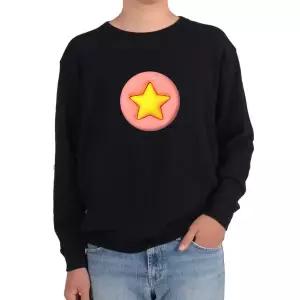 기모맨투맨 노란별 YELLOW STAR 원형방패모양 디자인그림 다양한 색상