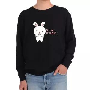 기모맨투맨 토끼 RABBIT 토끼의 사랑 토끼의 착각 날 좋아그림
