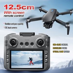 E88GT 브러시리스 드론 듀얼 HD 카메라 WiFi FPV 야간 항법 LED 접이식 암 RC 쿼드콥터 촬영 야외용