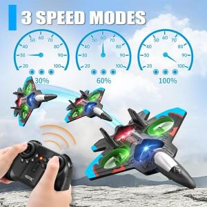 V32 폼 원격 조종 비행기 RC 360 ° 플립 전투기 장난감 스턴트 롤 어린이 및 성인용 선물