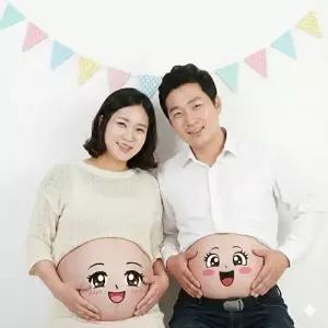 베이비샤워 임신 셀프 만삭 사진 촬영 스티커 소품 태교 여행 기본 헬로 출산 선물