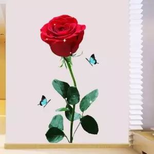 (옵션 장미)포인트 스티커 장미 DIY 벽면스티커 예쁜스티커