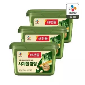 해찬들 사계절 쌈장 500g x3개
