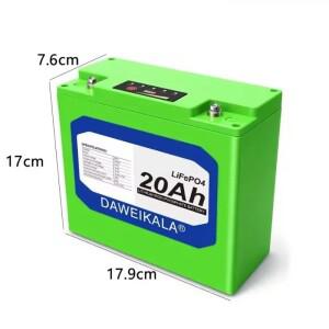 새로운 12V 20Ah LiFePO4 배터리(30A BMS 포함) 딥 사이클 파워 휠 어군탐지기 조명 공급용 리튬 전력 표시