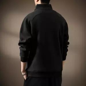 남성 하프 지퍼 스탠드 칼라 자수 스웨트셔츠 봄 가을 캐주얼 아우터 셔츠 SS82Z3J08F 심코2