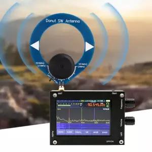 4MHz-24MHz 500kHz-2000kHz 10k-180MHz 스위트 도넛 SW 단파/ Black