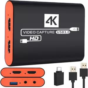 WindowsMac TwitchYouTubeTiktok 게임 라이브 스트리밍 및 녹화용 4K bo 스위치용 PS5PS4 DSLR 카드 캡처