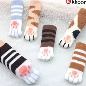 고양이 의자 발 커버 소음방지 발 커버 귀여운 긁힘방지 테이블