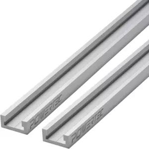 라우터 테이블용 POWERTEC 48인치 Miter T 트랙 톱 썰매 게이지 페더보드 Bar 및 기타 목공용