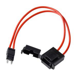 1PCS 자동차 ACC 퓨즈 박스 16AWG 와이어 32V 25A 소형중형 미니 마이크로 2 수정 케이블 길이 210MM