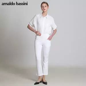 [아날도바시니(ARNALDO BASSINI)] 미니라벨포켓 코튼스판 부츠컷데님 (택가격: 138000원)