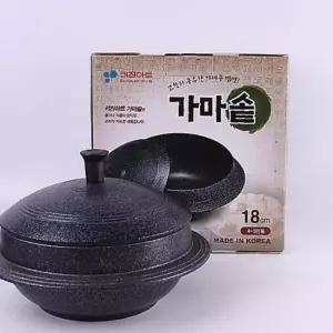 키친아트 가마솥18cm 4-5인용 무쇠 냄비 업소용 식당 주방