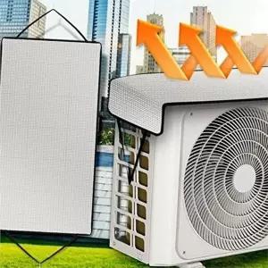 고품질 햇빛 에어컨 실외기 커버 98x50cm 열반사 실외기 차양막 그늘막 덮개 에어컨실외기커버 WFO7A8W