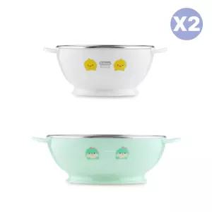 에디슨 유아식기 시리얼 간식볼 대접 그릇 세트 X2개 BNS