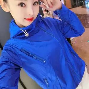 점퍼 바람막이 주황 지퍼 그린 자켓 여성용 재킷 UV 파카