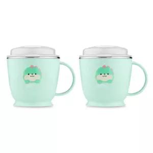 에디슨 유아컵 흘림방지 스텐 빨대컵 물컵 180ml 공룡 BNS