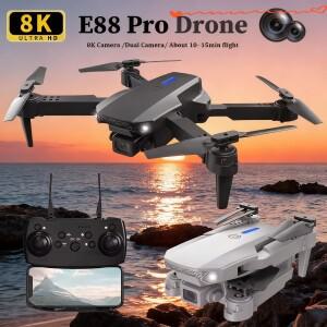 E88PRO 드론 8K 5G HD 듀얼 카메라 항공 촬영 원격 제어 화면 디스플레이 쿼드콥터 2026 신제품