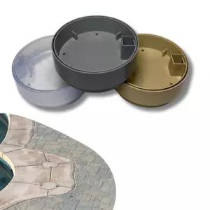 One Stop Outdoor 15.2cm(6인치) 원형 푸랄리드 수영장 스키머 커버 - 뚜껑 배수구 액세스 커버를