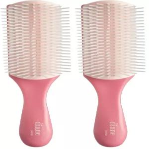 젖은 두껍거나 곱슬머리를 분리 모양 및 정의하는 다이앤 프로 나일론 핀 스타일링 헤어 브러시는 엉킴을