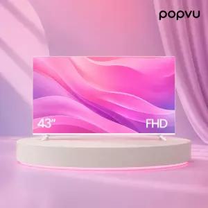 팝뷰 FHD 109cm(43인치) 화이트 구글 스마트 TV GTWV430FHD