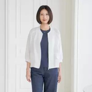 엄마옷 마담4060 노카라린넨집업점퍼 -QJP2605006-