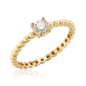 14K 블랑 4.2mm 랩 다이아몬드 솔리테어링 볼반지 MOR42562