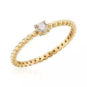 18K 블랑 3mm 랩 다이아몬드 솔리테어링 볼반지 MOR42561