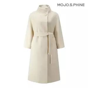 모조에스핀 박시핏 하이넥 롱코트 LEJ224MSG418 750259