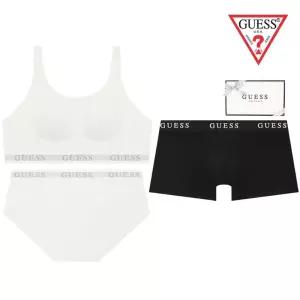 게스 GUESS 선물포장 스포츠 커플속옷세트 화이트 GEWBR515BP515DR515WH1211781