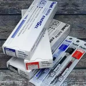 펜텔볼펜심 펜텔 에너겔 단색볼펜 리필심 12개입 BLN75 0.5mm