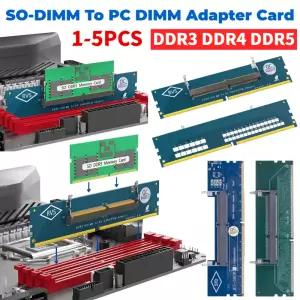 노트북 SO DDR5 RAM을 데스크탑 U-DIMM 어댑터로 변환 메모리 카드 컨버터 PC
