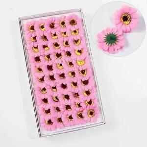 [콩심팥심]플라워 비누향기 조화비누꽃 소국5cm (분홍) (1 묶음) 염화비닐
