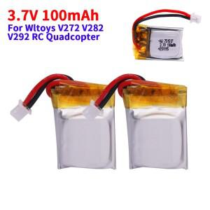 3.7V 100mah 리포 배터리 FQ777-124 (허브산 Q4 H111 Wltoys V272 RC 쿼드콥터 드론 예비 부품 1-10개)