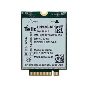 Dell Dw5814E p/n XFVM5 LN930-AP WWAN 4G NGFF 카드 Latitude 14 