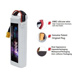 3S 11.1V 리포 배터리 3000mAh 45C XT60 DEANS T JST 플러그 RC 비행기 쿼드콥터 드론 FPV 보트 헬리콥터