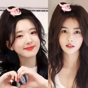 [룽스_62]뿌리고데기 헤어 볼륨 뿌리 정수리 집게형 잔머리