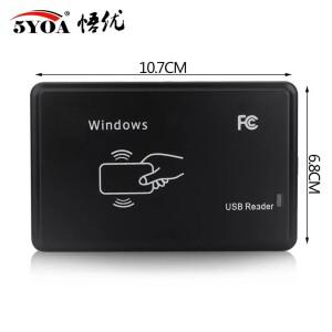 5YOA 스마트 RFID 카드 리더기 125KHz 13.56MHz ID IC 이중 주파수 액세스 제어 USB 인터페이스가 있는 암