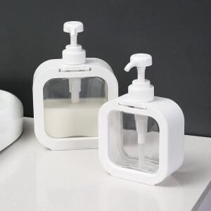 휴대용 여행 디펜서 빈 목욕 펌프 병, 욕실 샤워 젤, 리필 가능한 로션 샴푸 300 ml, 500ml