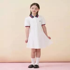 빈폴 키즈 티핑 포인트 반소매 피케 원피스 화이트 (BI6371G021) 여아 피스 G 61