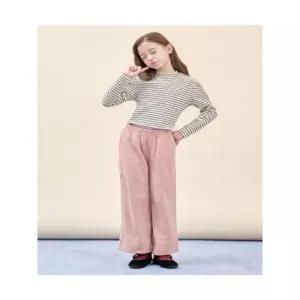 빈폴 키즈 여아 소프트 골지 세미와이드 팬츠 라이트 핑크 BI5921G01Y G01Y 54853