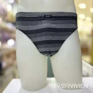 [비비안]면스판 스트라이프  남성 삼각팬티 PT1987G GREY_DG