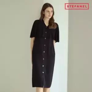 스테파넬 케이프 버튼 원피스