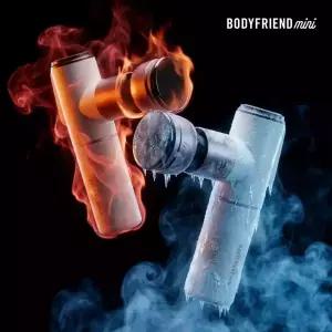 바디프랜드mini BLDC모터 강력 진동 냉감 온열 케어 마사지건 + 4종 마사지 헤드