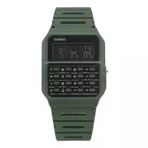 카시오 CA-53WF-3BDF (CA-53WF-3B) 데이터뱅크 디지털 스퀘어 빈티지 레트로 공용 우레탄시계