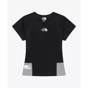 노스페이스 THE NORTH FACE NT7UR80J 화이트라벨 여성 스피드온 반팔 라운드티 BLACK 260586